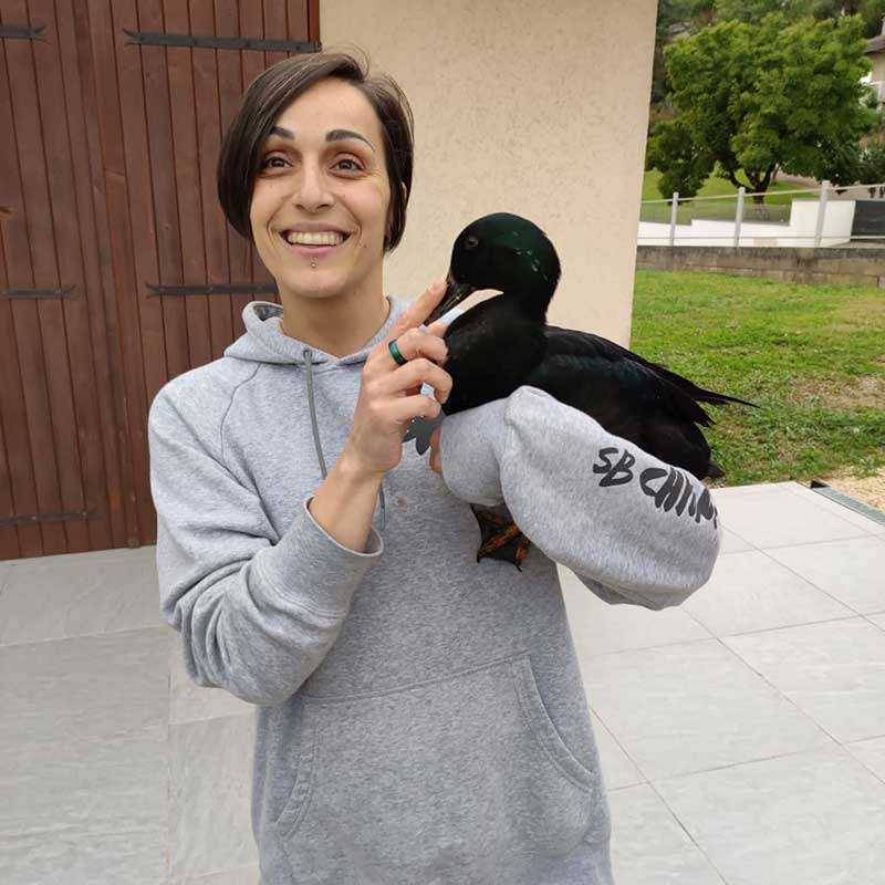 Wade with owner Suzanne