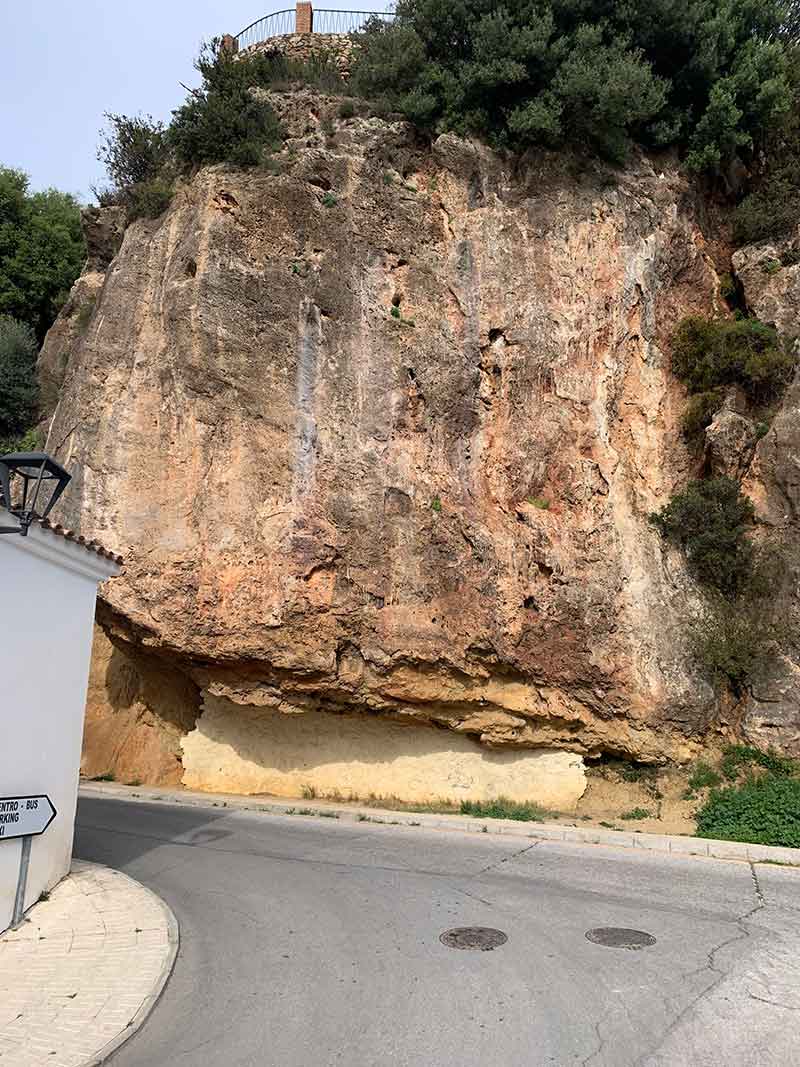 Stunning rock formations in Mijas
