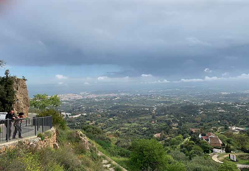 Looking towards the Costa del Sol