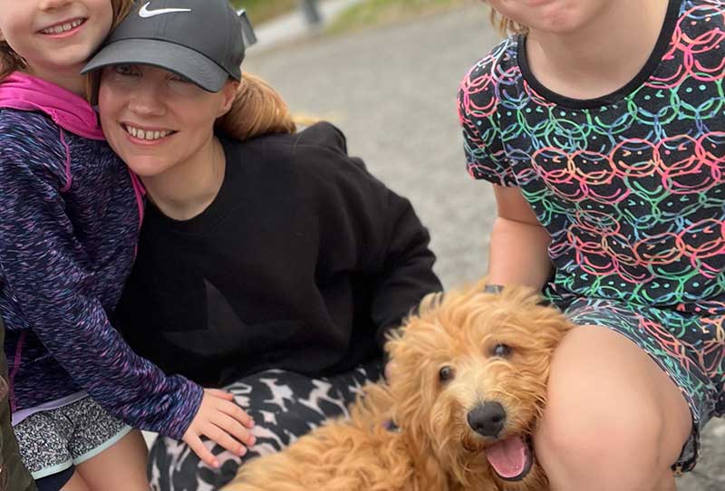 After a short stay with us in Surrey, Eddie continued his journey with courier Trevor to his new family in Scotland, where he enjoyed a rapturous welcome.