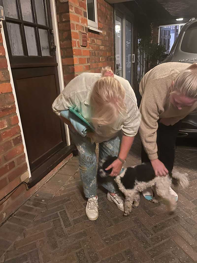 A very warm welcome for Nova from Yvonne