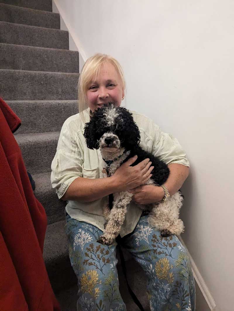 Yvonne sent us this lovely selfie with Nova. Don't they both look so happy?
