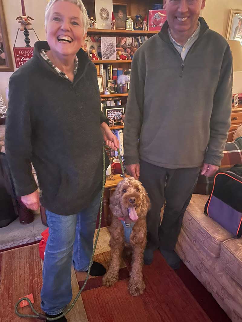 A rapturous welcome for Phoenix and Mikkeller from Emily's parents in London