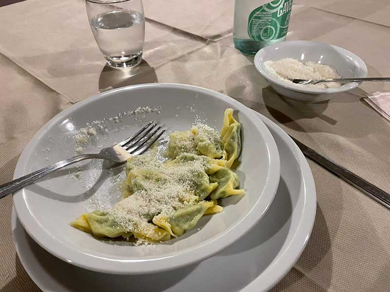 When in Italy — eat pasta!