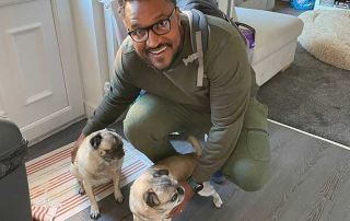 Kiren gives his beloved pugs a proper send-off in Wigan