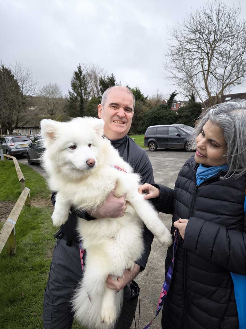 South Korea: Posong also got a big welcome hug from his new owners