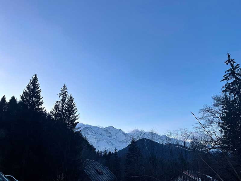 …with scenic views of the French Alps