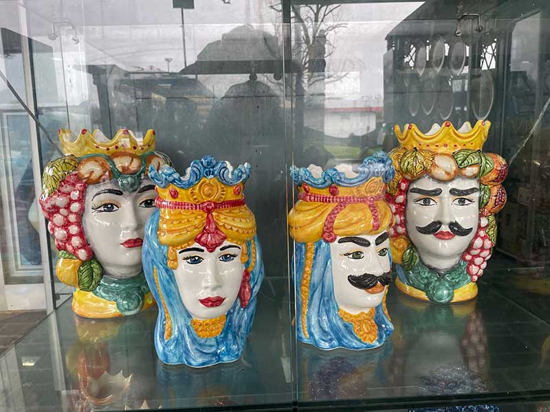 Intriguing pottery heads