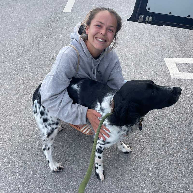 Svenja was waiting in Lagos to welcome darling Heidi