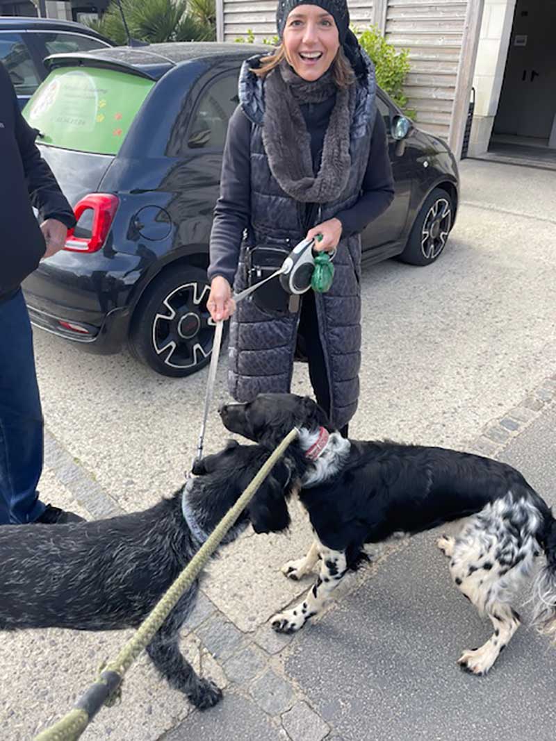 She travelled with us to St Malo, France, where Patricia scooped her up for the ferry to Jersey