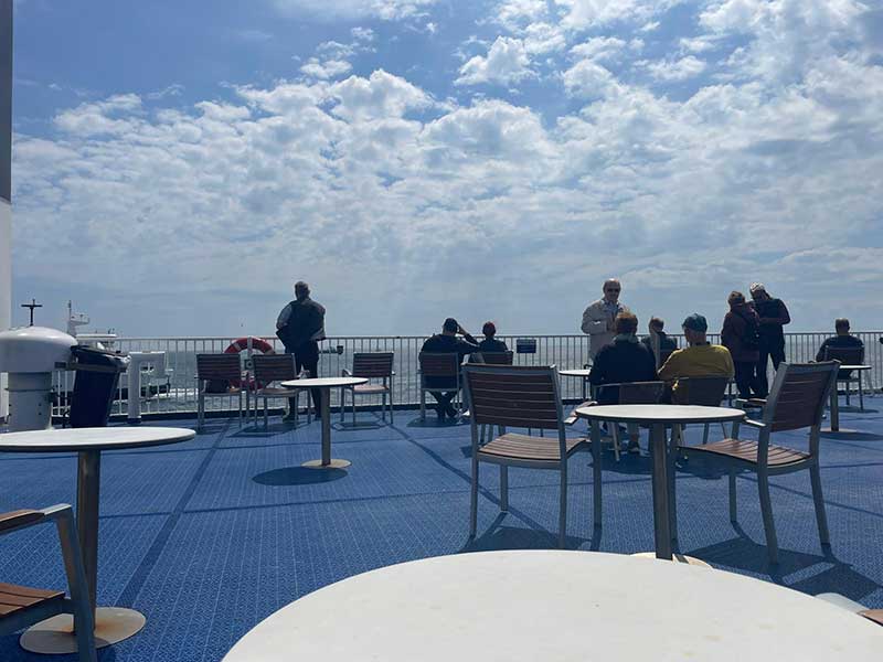 The weather was lovely for our crossing to Puttgarden