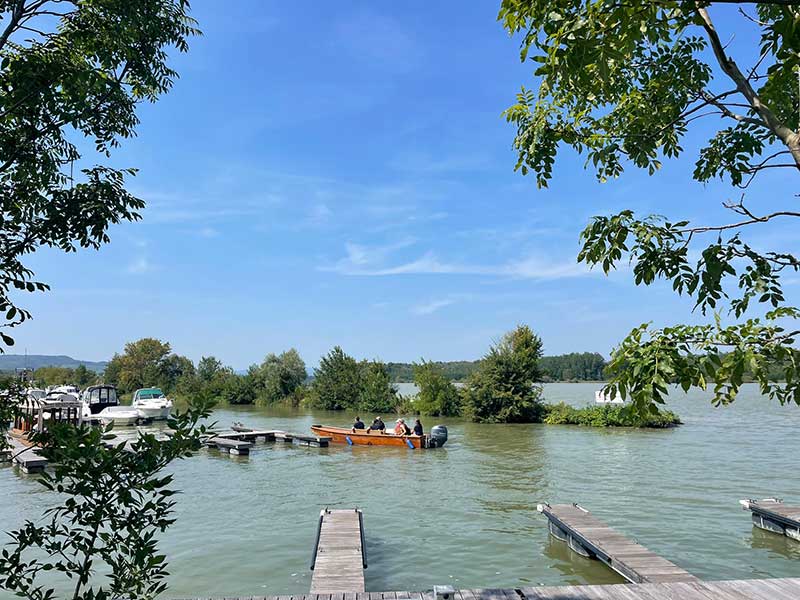 The Danube is popular with all sorts of boaters