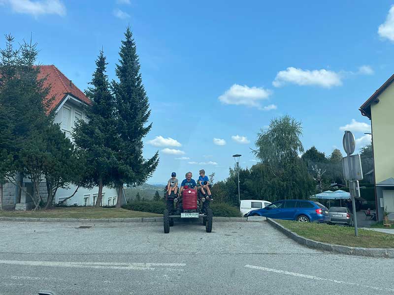 Spotted along the way — another form of road transport!
