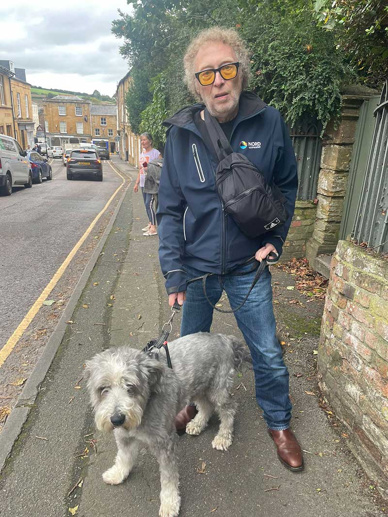 Saying goodbye to Buddy and Richard in Somerset