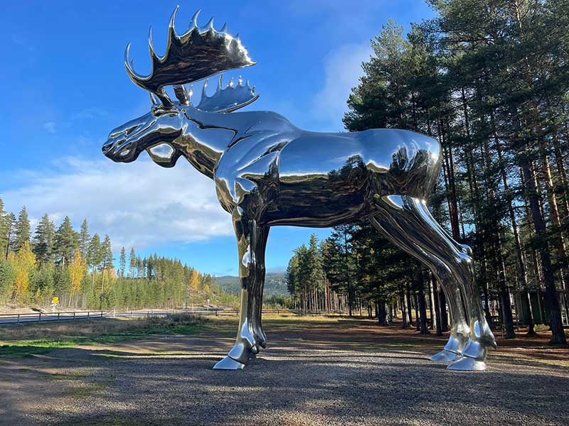 Another moose sculpture spotted along the way