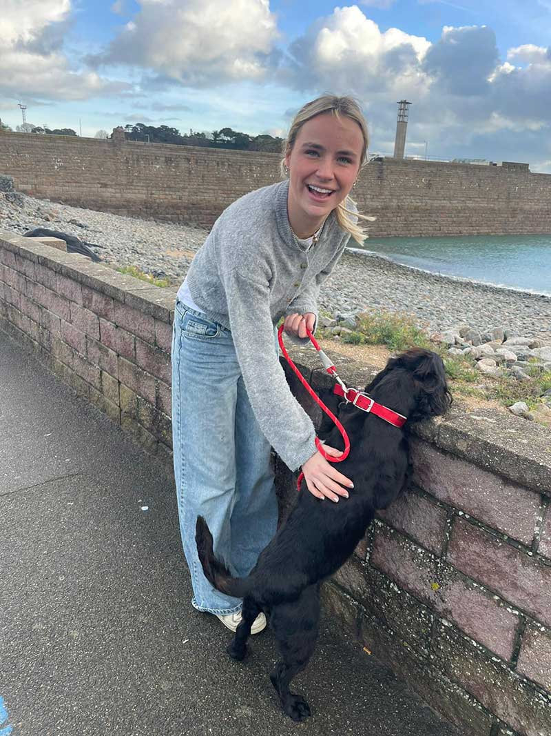 Happy Christmas reunions: Lara seeing Billy away in Jersey