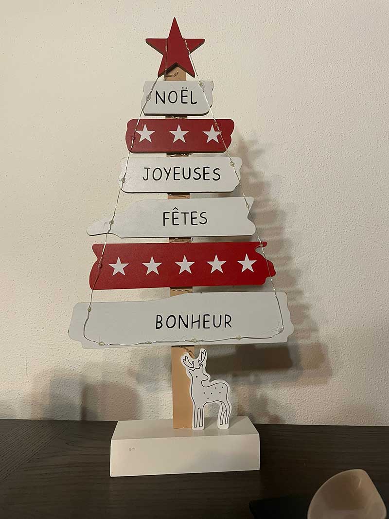 An elegant French take on the traditional Christmas tree