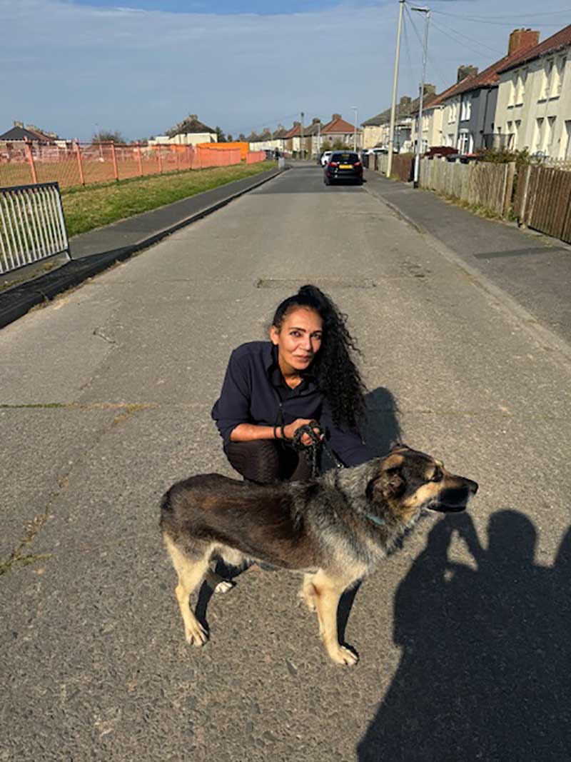Lita welcomes Jake to his happy new life in Cumbria