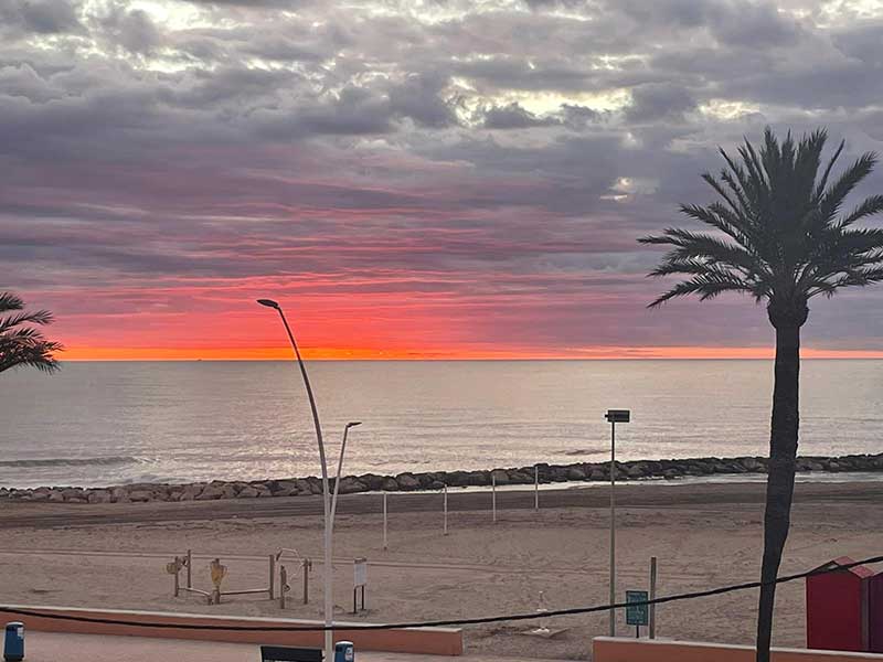 We enjoyed a fabulous sunset in Terranostra