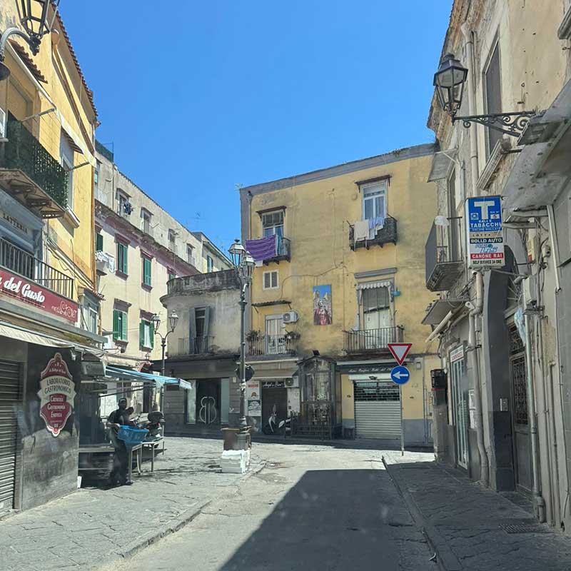 Naples is full of charming little streets like these