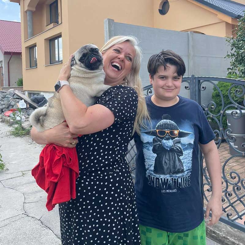 Miriam thrilled to be reunited with with Betty in Velky Meder, Slovakia
