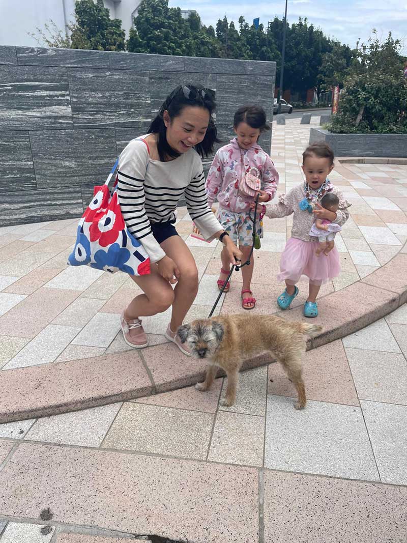 A happy reunion in Jersey with Kira's family