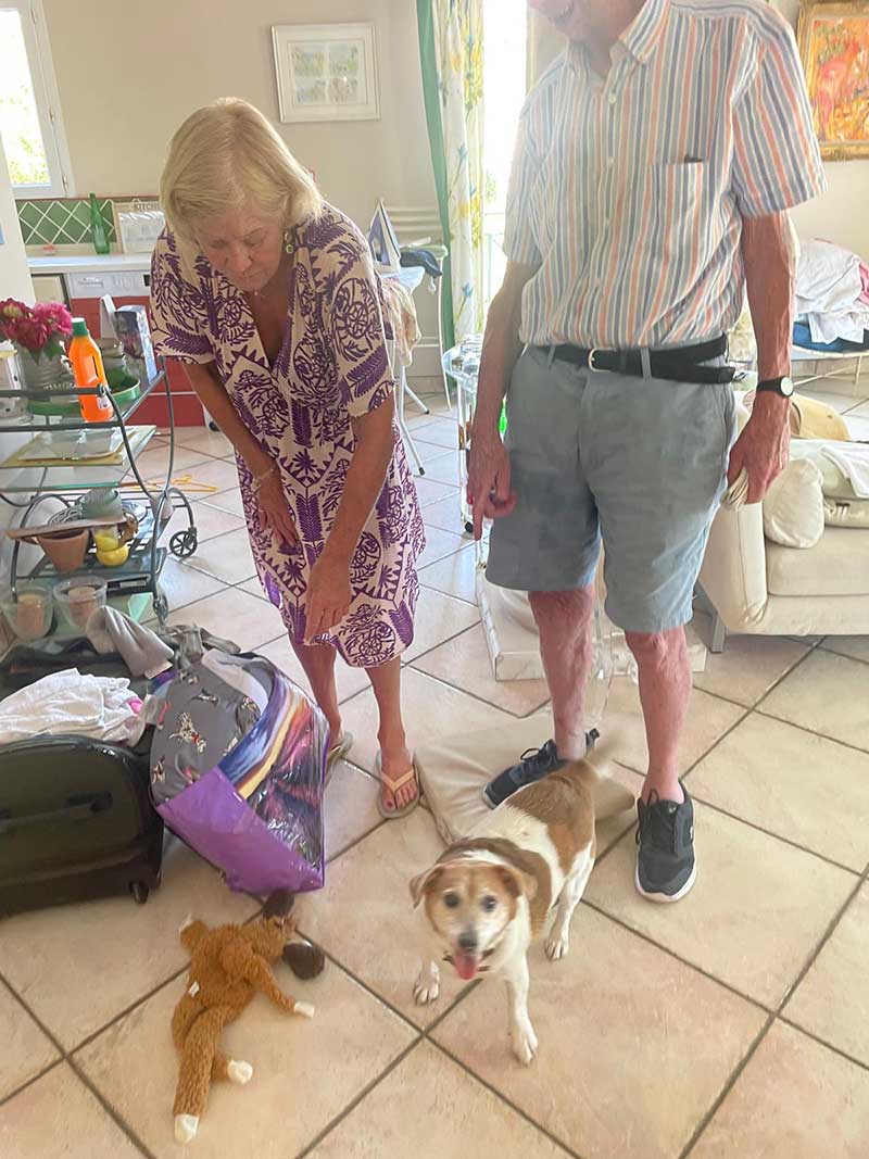 Collecting Gus from Jean and Tony