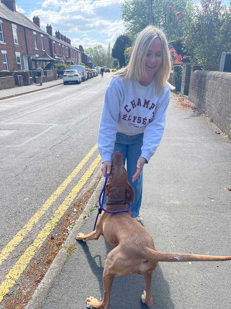 Winston's excited arrival in Shropshire