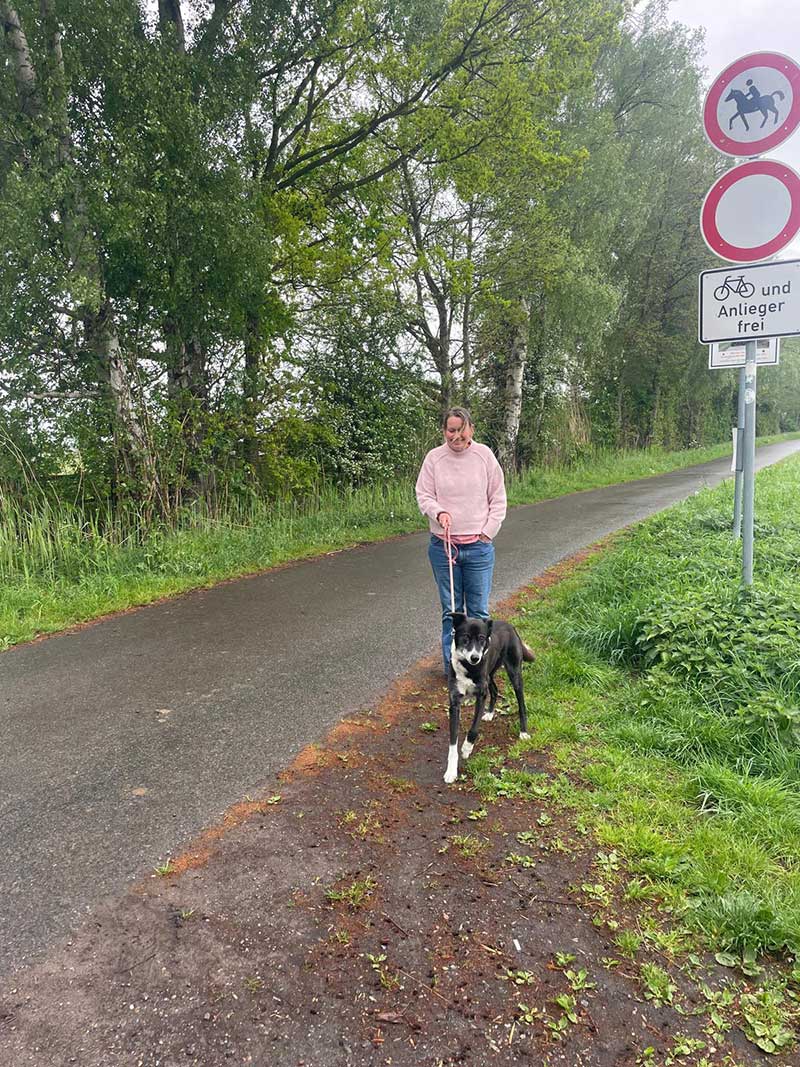Enjoying a leg stretch in Germany