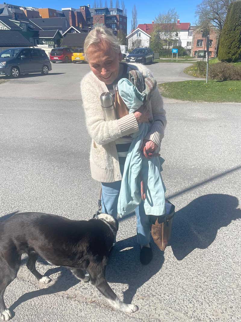 Alfie arrives to a warm welcome in Telemark