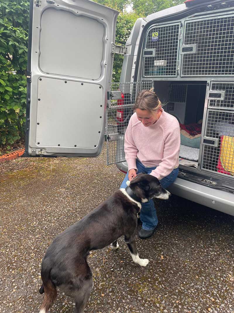 Darling Alfie getting ready to set off