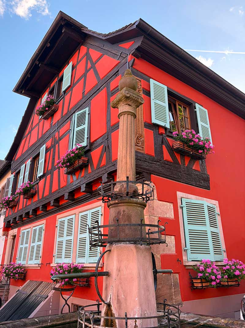 The village is full of half-timbered houses